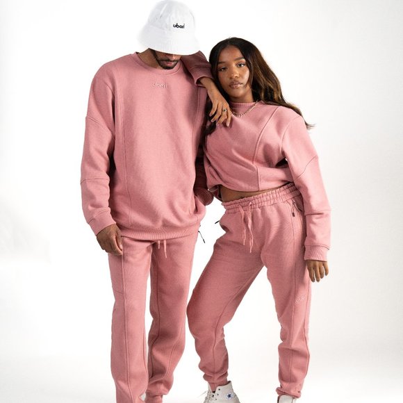 Ubari Men's Fleece Sweatshirt - Cotton-Blend Pullover Crewneck Sweatshirt - Picture 1 of 15